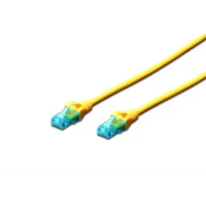 Патч-корд DIGITUS CAT 5e UTP, 2м, AWG 26/7, CCA, PVC, жовтий (DK-1512-020/Y) UA