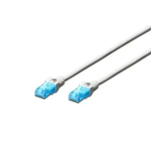 Патч-корд DIGITUS CAT 5e UTP, 5м, AWG 26/7, CCA, PVC, білий (DK-1512-050/WH) UA