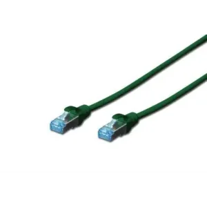 Патч-корд DIGITUS CAT 5e SF-UTP, 2м, AWG 26/7, Cu, PVC, зелений (DK-1531-020/G) UA
