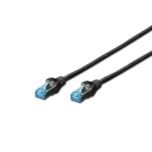 Патч-корд DIGITUS CAT 5e SF-UTP, 3м, AWG 26/7, Cu, PVC, чорний (DK-1531-030/BL) UA