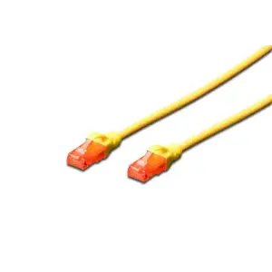 Патч-корд DIGITUS CAT 6 UTP, 2м, AWG 26/7, CCA, PVC, жовтий (DK-1612-020/Y) UA
