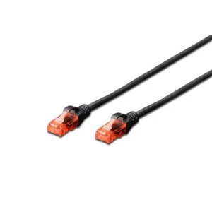 Патч-корд DIGITUS CAT 6 UTP, 2м, AWG 26/7, Cu, LSZH, чорний (DK-1617-020/BL) UA