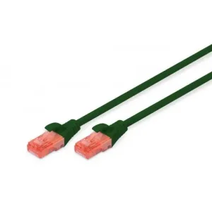 Патч-корд DIGITUS CAT 6 UTP, 3м, AWG 26/7, Cu, LSZH, зелений (DK-1617-030/G) UA