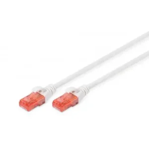 Патч-корд DIGITUS CAT 6 UTP, 3м, AWG 26/7, Cu, LSZH, білий (DK-1617-030/WH) UA