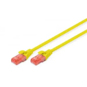 Патч-корд DIGITUS CAT 6 UTP, 3м, AWG 26/7, Cu, LSZH, жовтий (DK-1617-030/Y) UA
