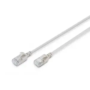Патч-корд DIGITUS CAT 6a F-FTP Sliim, 7 м, AWG 32/7, Cu, LSZH, сірий (DK-1632-A-070S) UA