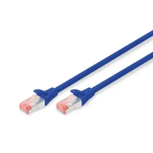 Патч-корд DIGITUS CAT 6 S-FTP, 3м, AWG 27/7, LSZH, синій (DK-1644-030/B) UA