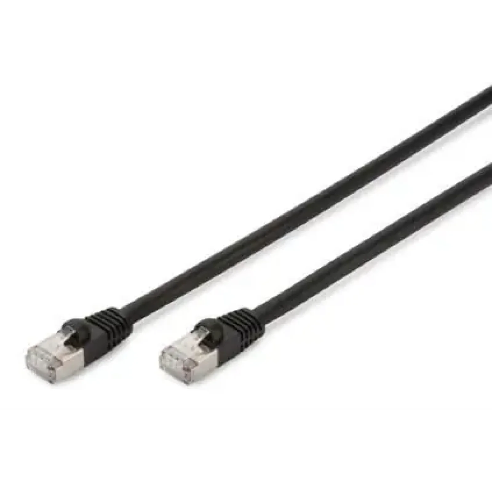 Патч-корд DIGITUS CAT 6 S-FTP, 10м, AWG 27/7, LSZH, зовнішній, чорний (DK-1644-100/BL-OD) UA