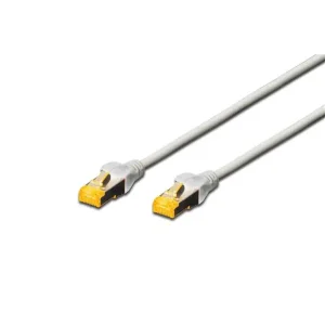 Патч-корд DIGITUS CAT 6a S-FTP, 0,5м, AWG 26/7, Cu, LSZH, сірий (DK-1644-A-005) UA