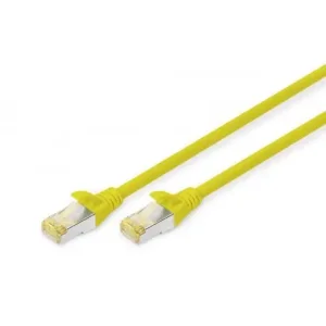Патч-корд DIGITUS CAT 6a S-FTP, 1м, AWG 26/7, Cu, LSZH, жовтий (DK-1644-A-010/Y) UA