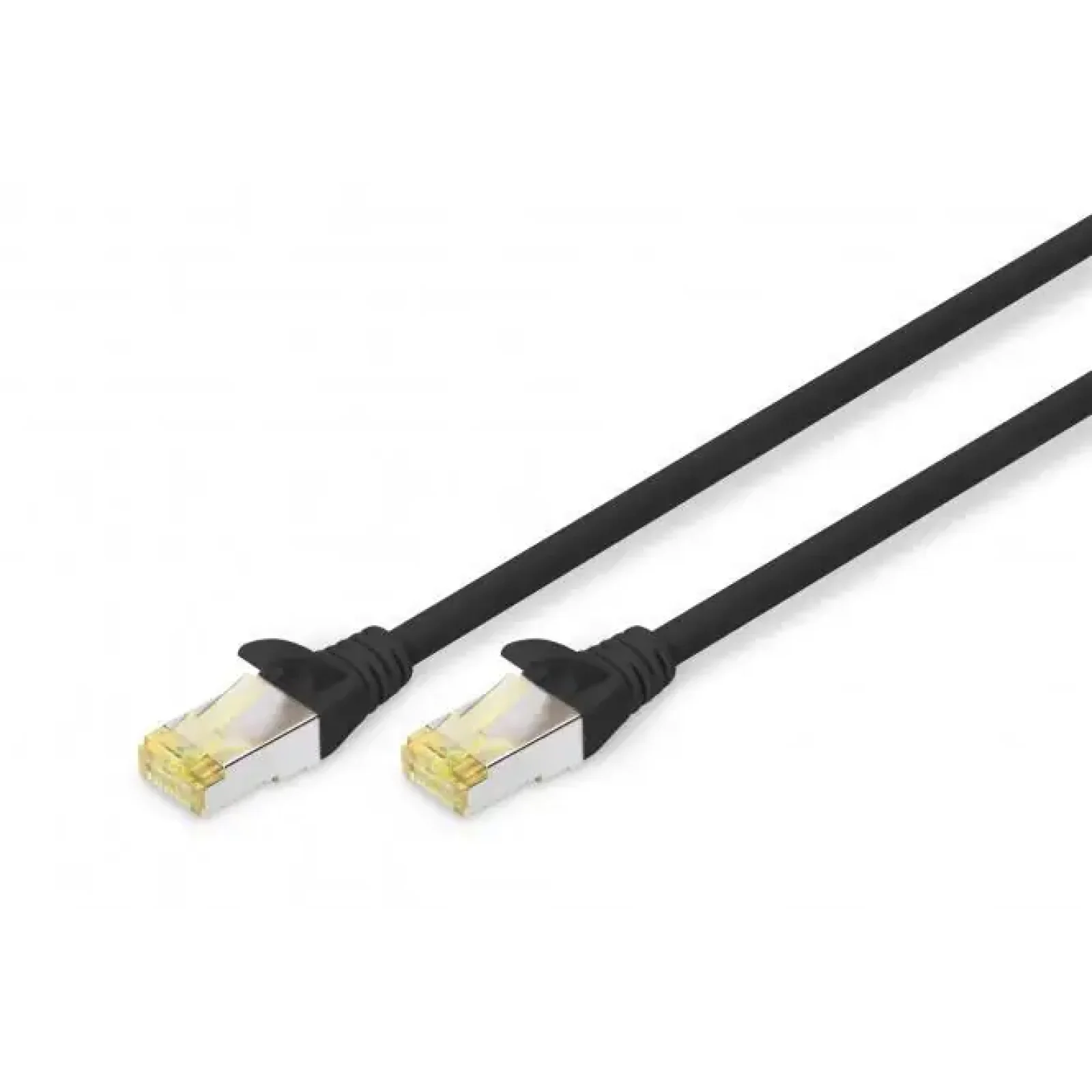 Патч-корд DIGITUS CAT 6A S-FTP, 2м, AWG 26/7, LSZH, чорний (DK-1644-A-020/BL) UA