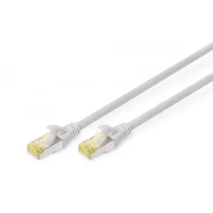 Патч-корд DIGITUS CAT 6a S-FTP, 15м, AWG 26/7, Cu, LSZH, сірий (DK-1644-A-150) UA