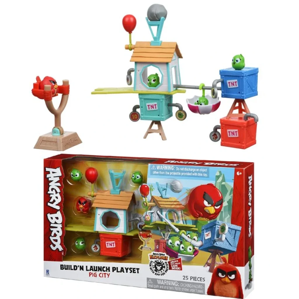 Ігровий набір Angry Birds Pig City Build 'n Launch, Місто свиней, ANB0015 UA