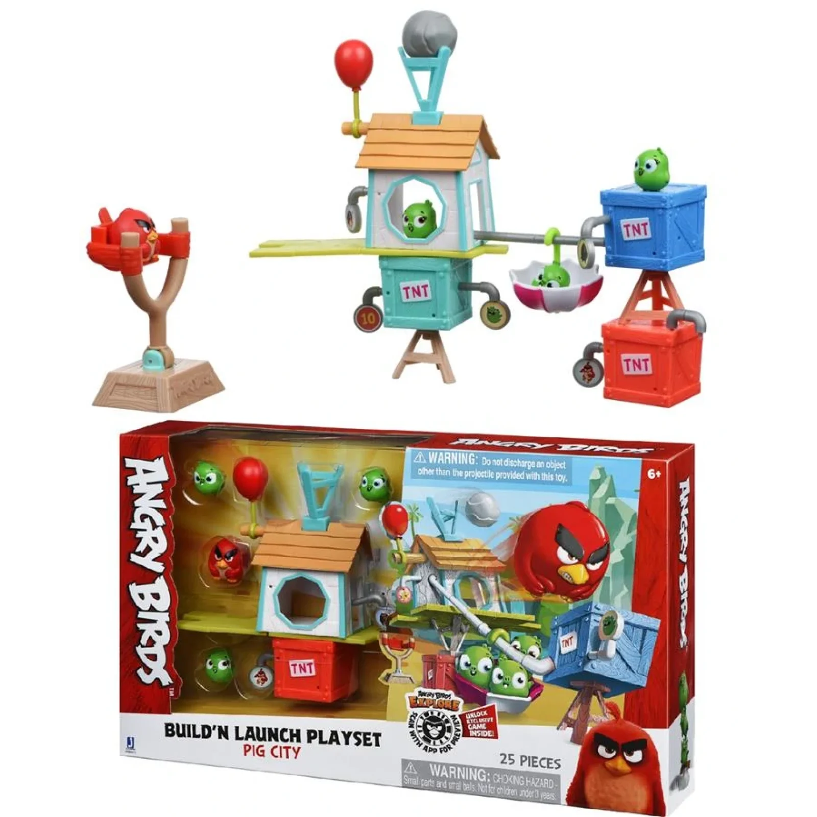Ігровий набір Angry Birds Pig City Build 'n Launch, Місто свиней, ANB0015 UA