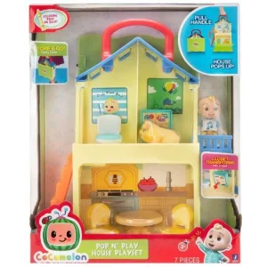 Игровой набор CoComelon Medium Playset Pop n' Play House - 2 фигурки и 5 аксессуаров, CMW0109