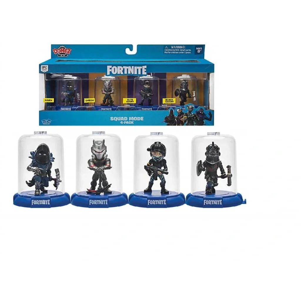 Набір колекційних фігурок Domez Fortnite Launch Squad Omega, Raven, Elite Agent, Black Knight, DMZ0170 UA