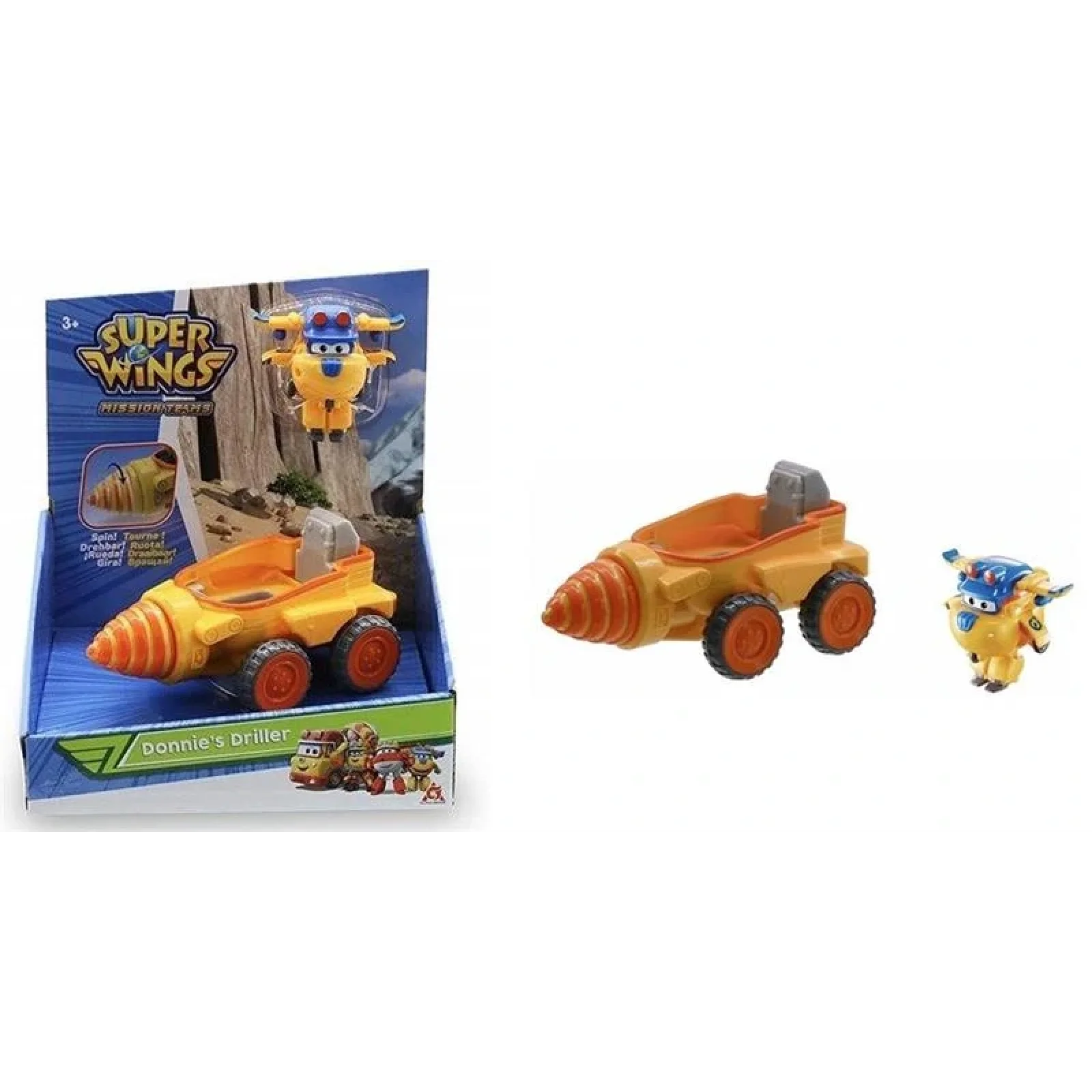 Ігровий набір Super Wings Mission Teams Бурильний автомобіль Донні, EU730843 UA