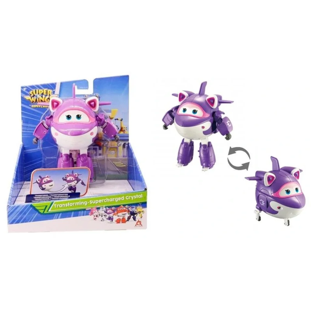 Ігрова фігурка-трансформер Super Wings Transforming-Supercharged Крістал (Crystal), EU740263 UA
