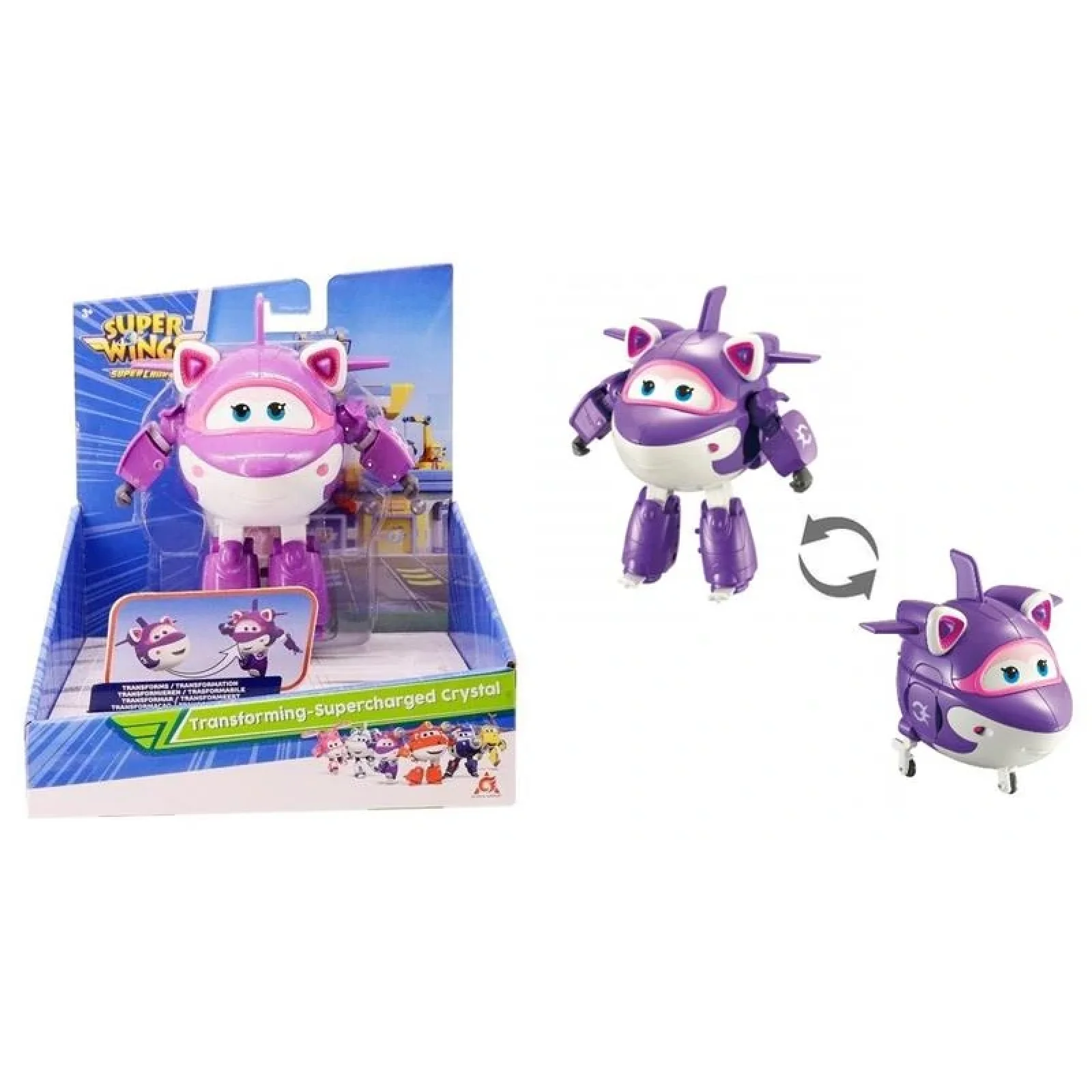 Ігрова фігурка-трансформер Super Wings Transforming-Supercharged Крістал (Crystal), EU740263 UA