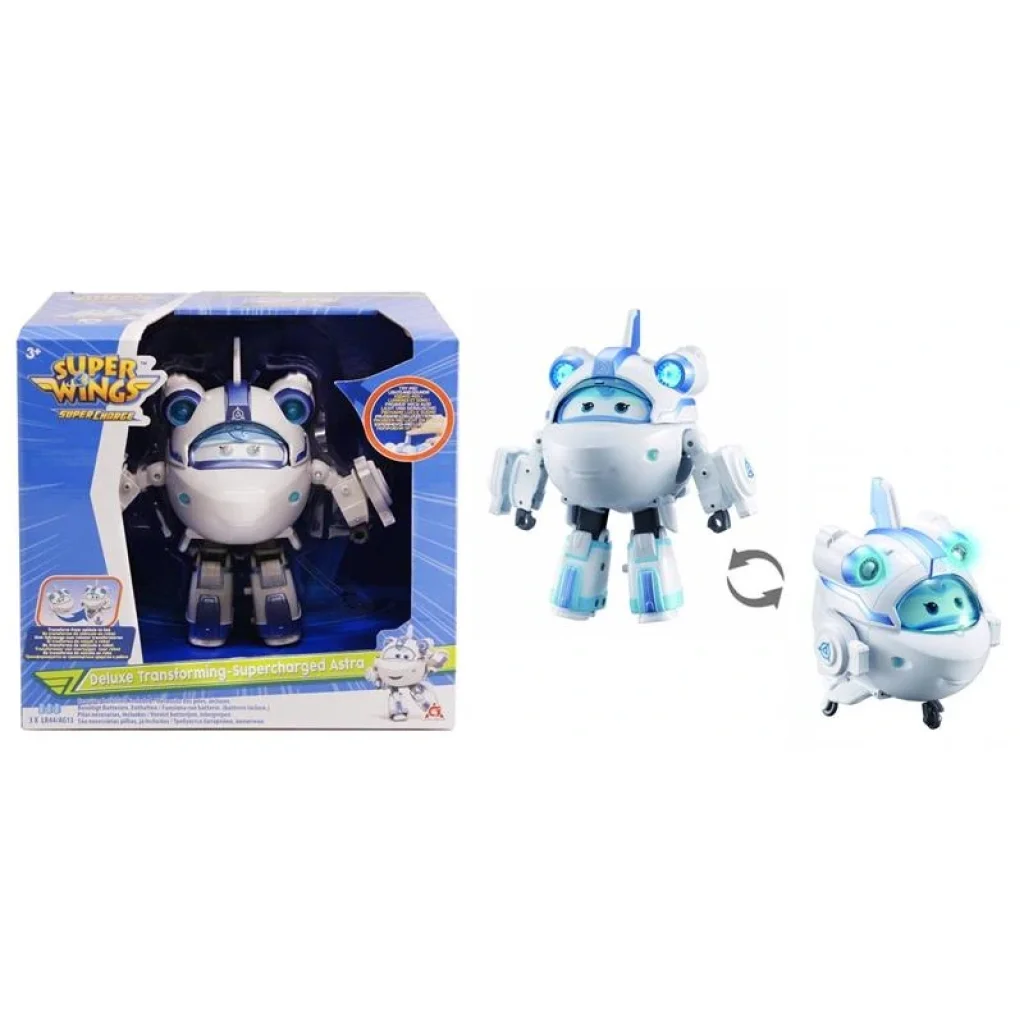 Ігрова фігурка-трансформер Super Wings Dulexe Transforming-Supercharged Астра (Astra), світло, звук, EU740433 UA