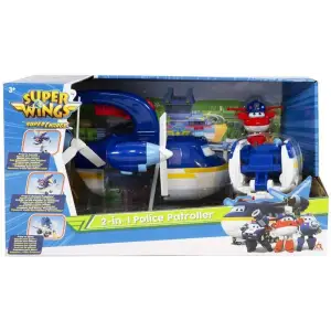 Ігровий набір Super Wings 2 в 1 Поліцейський транспорт, EU740834 UA