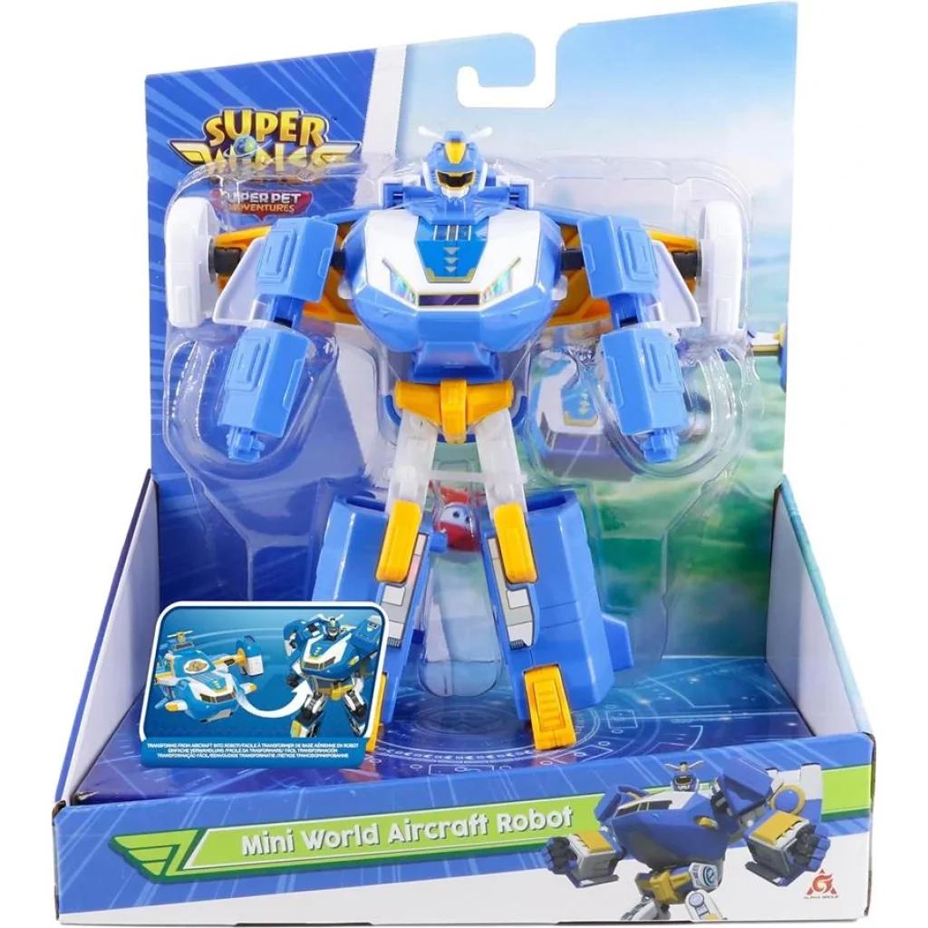 Ігрова фігурка-трансформер Super Wings Міні Повітряна База Робот, EU760288 UA