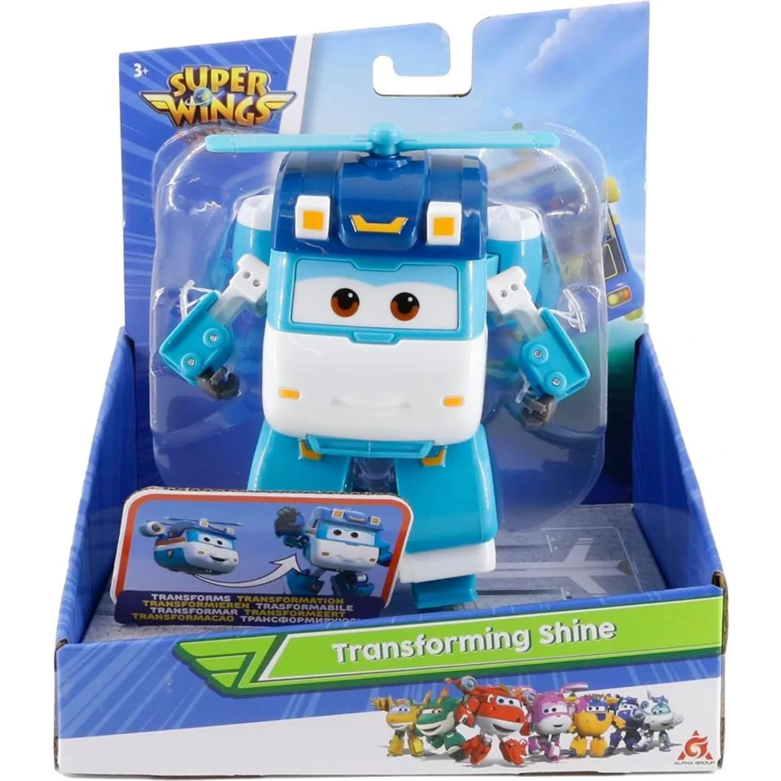 Ігрова фігурка-трансформер Super Wings Transforming Шайн (Shine), EU770239 UA