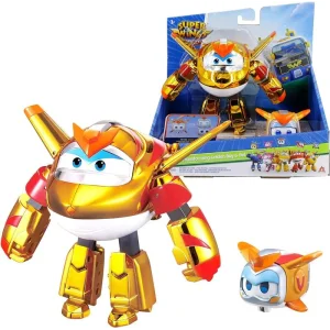 Ігровий набір Super Wings Transforming Золотий Хлопчик і улюбленець (Golden Boy & Pet), EU770441 UA