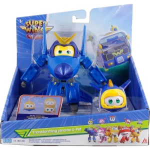 Ігровий набір Super Wings Transforming Джером і улюбленець (Jerome & Pet), EU770443 UA
