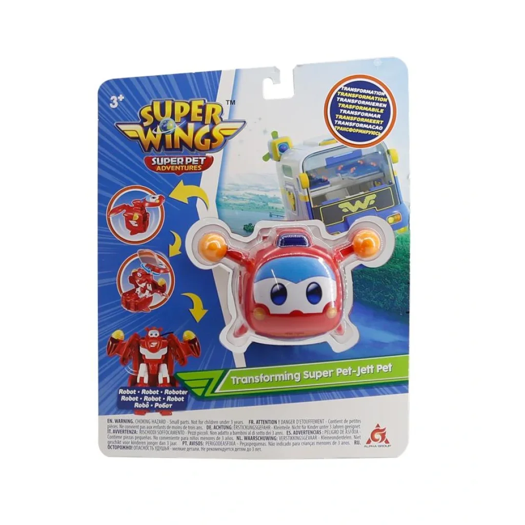Ігрова фігурка-трансформер Super Wings Transforming Super Pet Джером улюбленець (Jerome pet), EU770641 UA