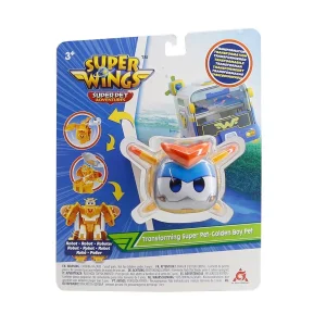 Ігрова фігурка-трансформер Super Wings Transforming Super Pet Золотий Хлопчик улюбленець (Golden Boy pet), EU770644 UA