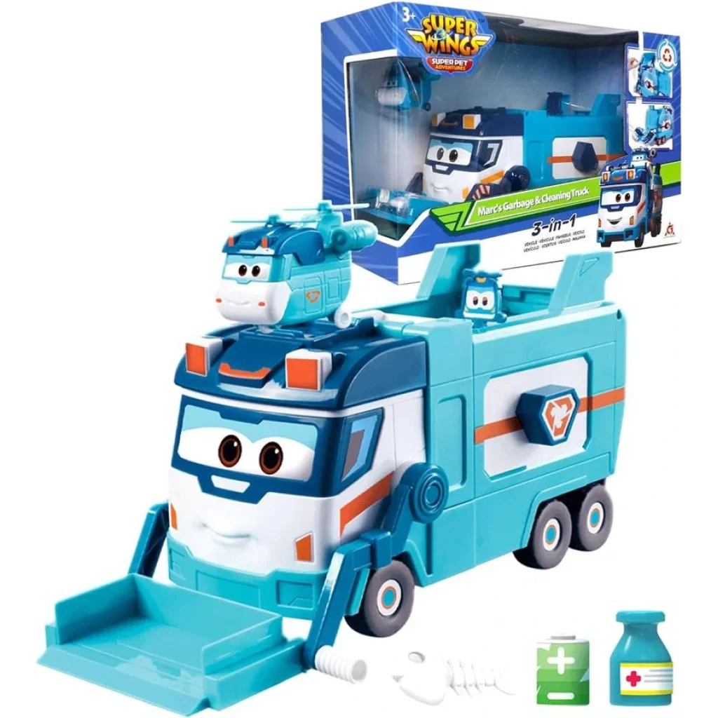 Ігровий набір Super Wings Вантажівка Марка для сміття та прибирання, EU770854 UA