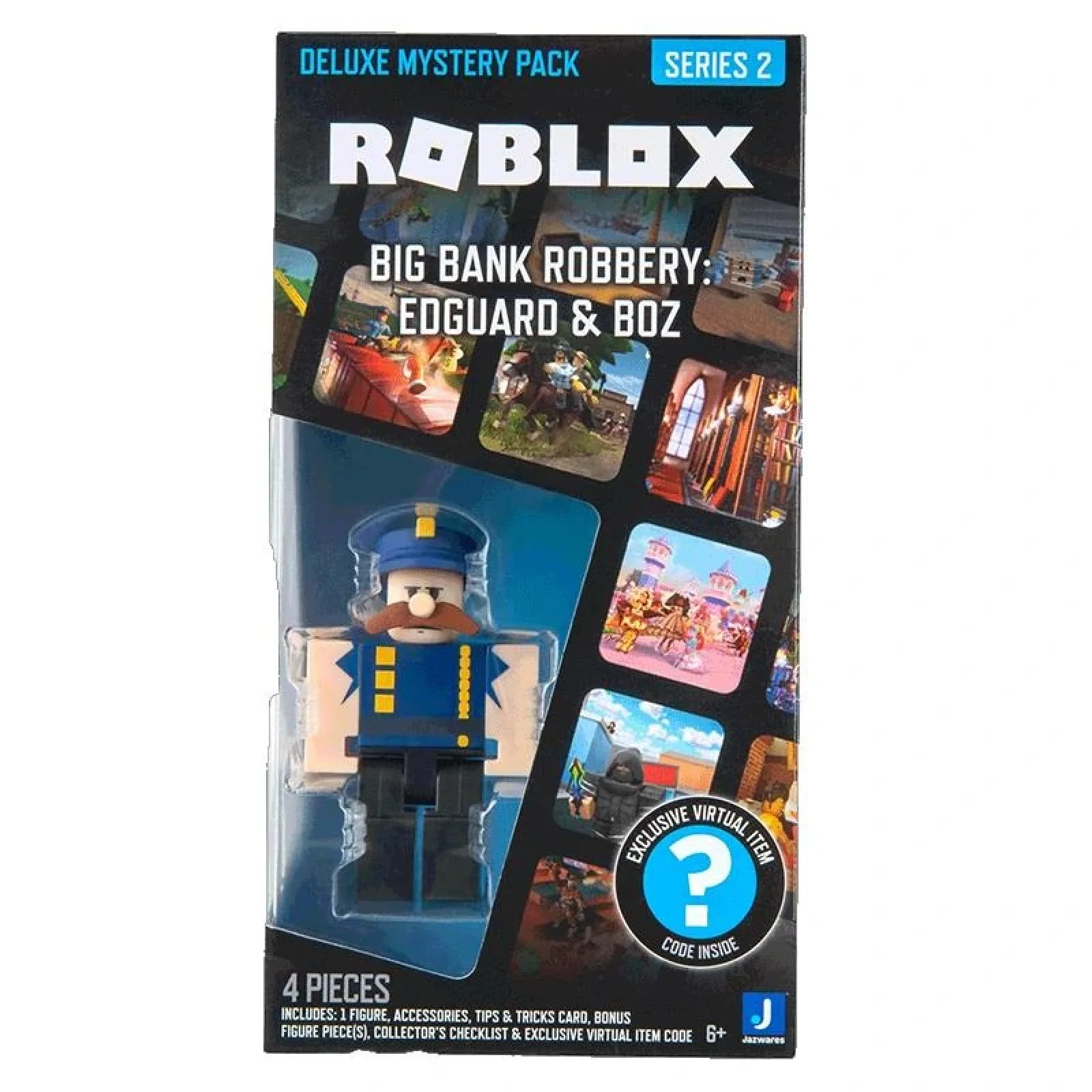 Ігрова колекційна фігурка Roblox Deluxe Mystery Pack Big Bank Robbery: Edguard & Boz, ROB0583 UA