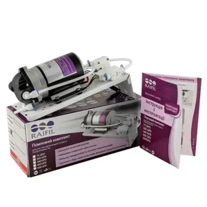 Помпа Raifil для побутових фільтрів зворотного осмосу 50-75 гал/добу (RO-500-220) UA