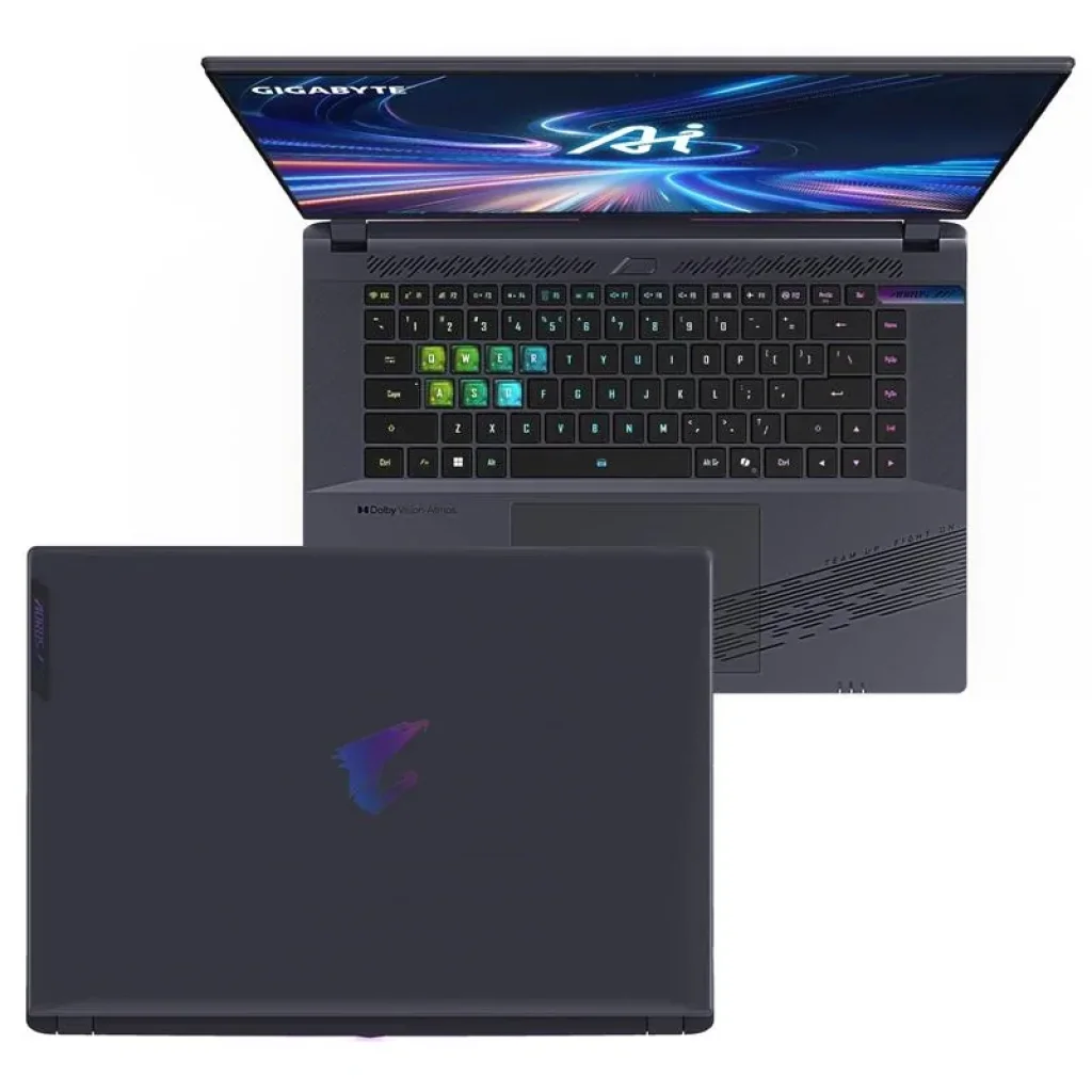 Ноутбук AORUS G6X 16.0 QHD 165Hz, Intel i7-13650HX, 16GB, F1TB, NVD4060-8, DOS, чорний, AORUS_16X_9KG-43UAC54SD UA