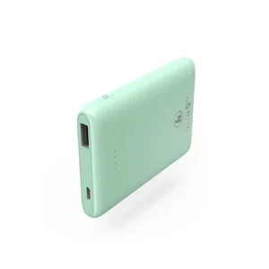Зовнішній акумулятор HAMA 5000mAh "SLIM 5HD", mint green, 00188314 UA