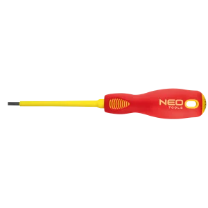 Викрутка Neo Tools плоска, діелектрична, SL3x100мм, сталь SVCM (04-052) UA