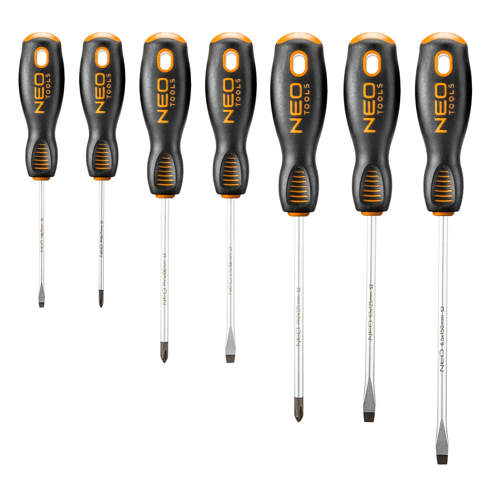 Викрутки Neo Tools набір 7шт, SL,PH, сталь S2 (04-206) UA