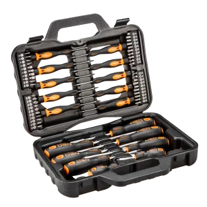 Викрутки Neo Tools набір 58шт, 40 біт, SL,PH,Torx,H, сталь S2, кейс (04-211) UA