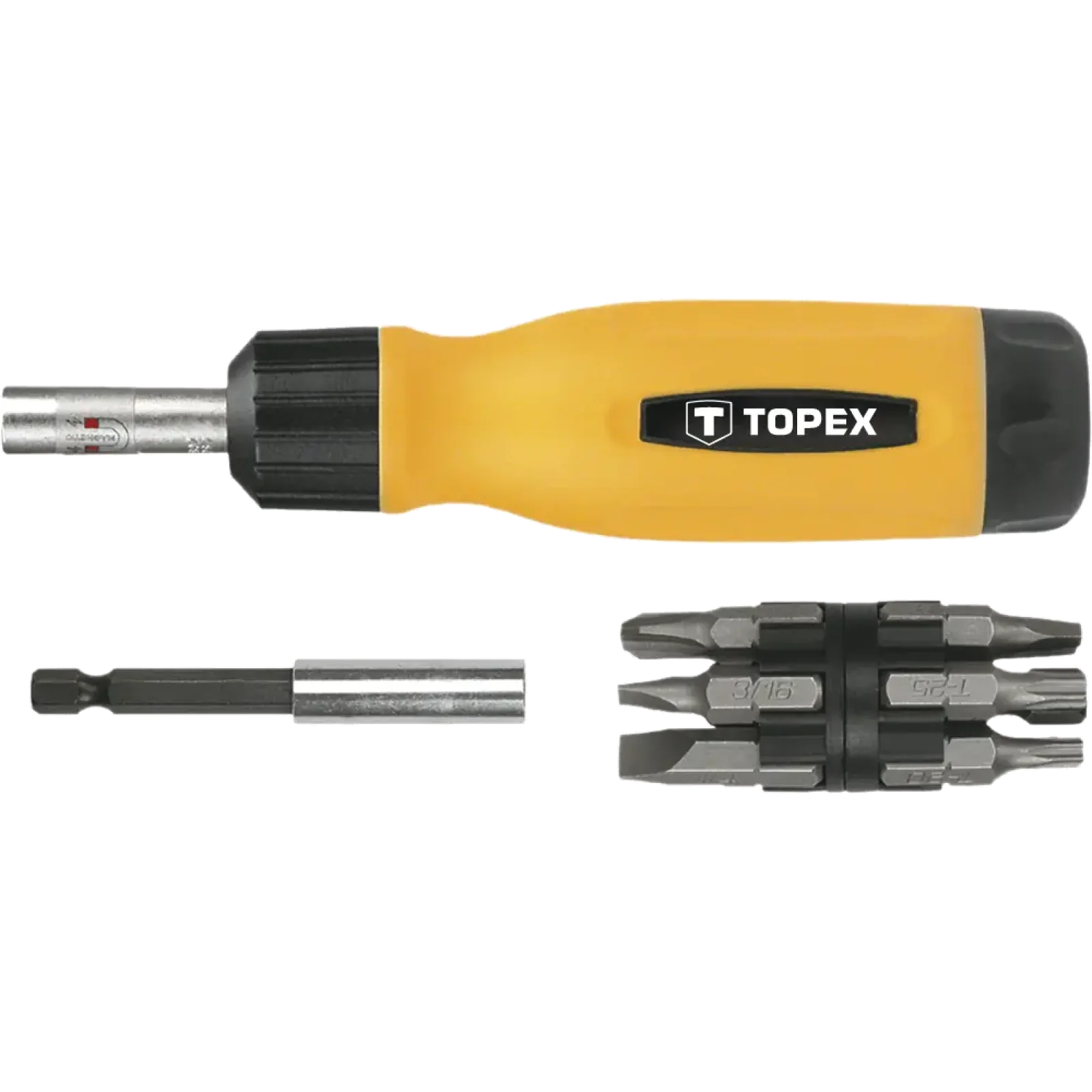 Викрутка TOPEX набір 14шт, бітотримач 1/4