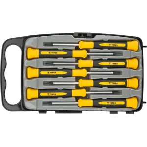 Викрутки TOPEX прецизійні, SL,PH,Torx, сталь CrV, набір 7шт (39D558) UA