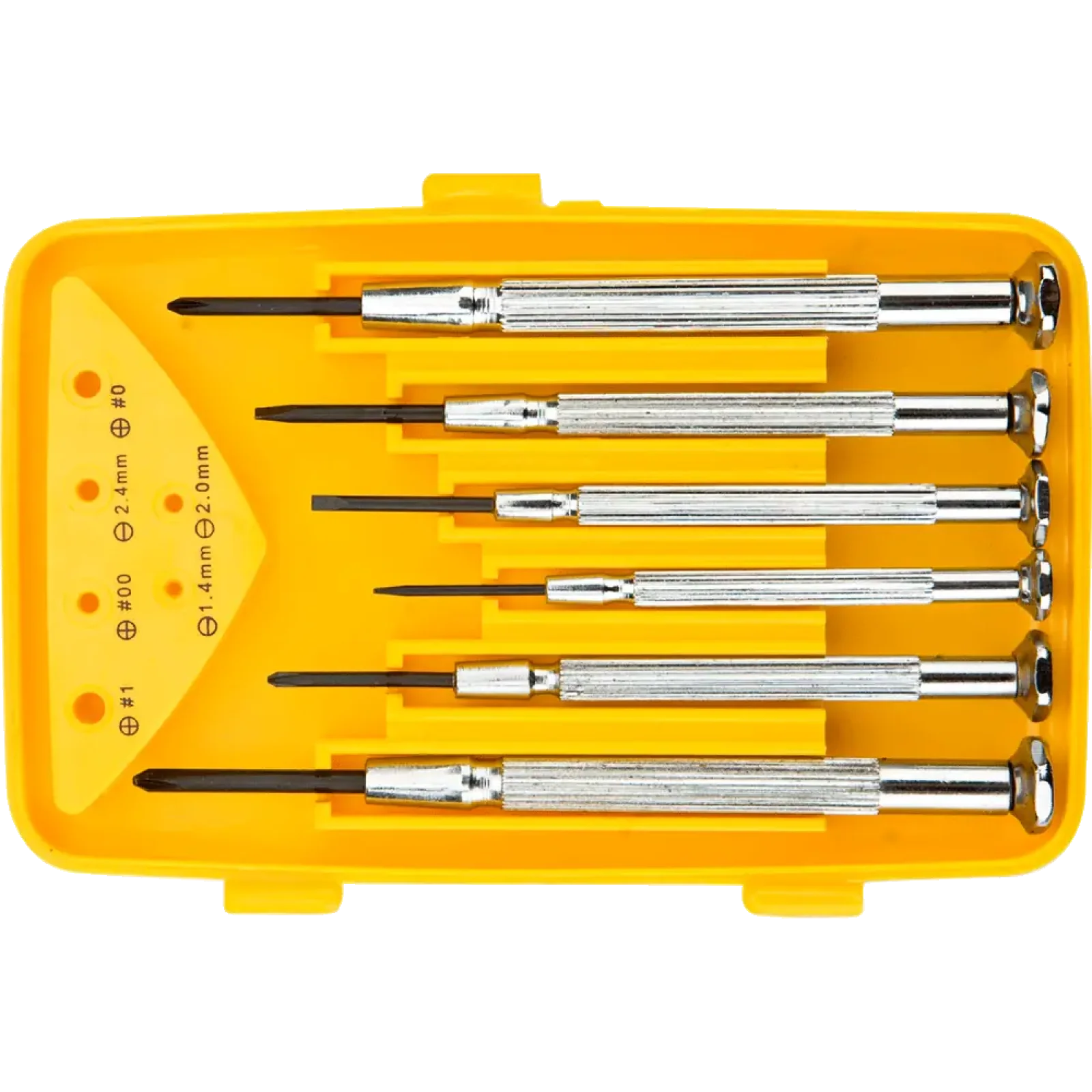 Викрутки TOPEX набір 6шт, прецизійні, SL,PH, сталь CrV (39D559) UA