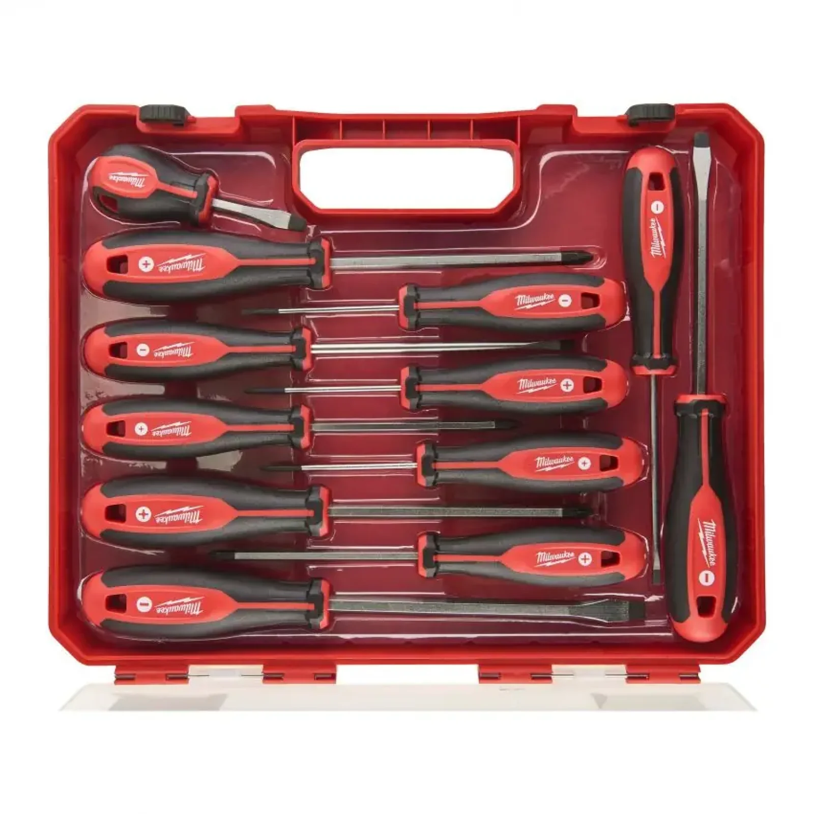 Викрутки Milwaukee набір 12шт, магнітні, SL,PH,PZ, кейс (4932472003) UA