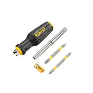Викрутки DeWALT FULL FIT 6 Way, з бітами 2 шт, руків'я двокомпонентне, 75мм шт, SL, PH (DWHT66569-0) UA