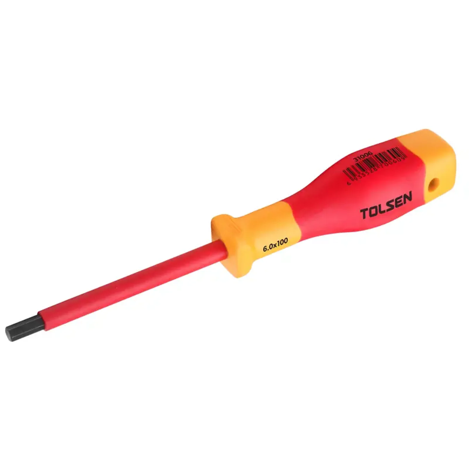 Викрутка Tolsen Premium шестигранна, діелектрична, H6х100мм (V31006) UA