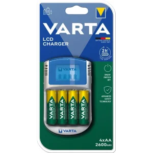 Зарядний пристрій VARTA LCD CHARGER+4xAA 2500 mAh, 57070201451 UA
