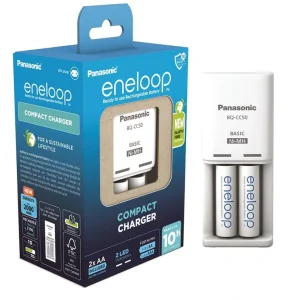 Зарядний пристрій Compact Charger+ Eneloop 2AA 2000 mAh, K-KJ50MCD20E UA