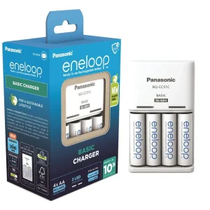 Зарядний пристрій Basic Charger+ Eneloop 4AA 2000 mAh New, K-KJ51MCD40E UA