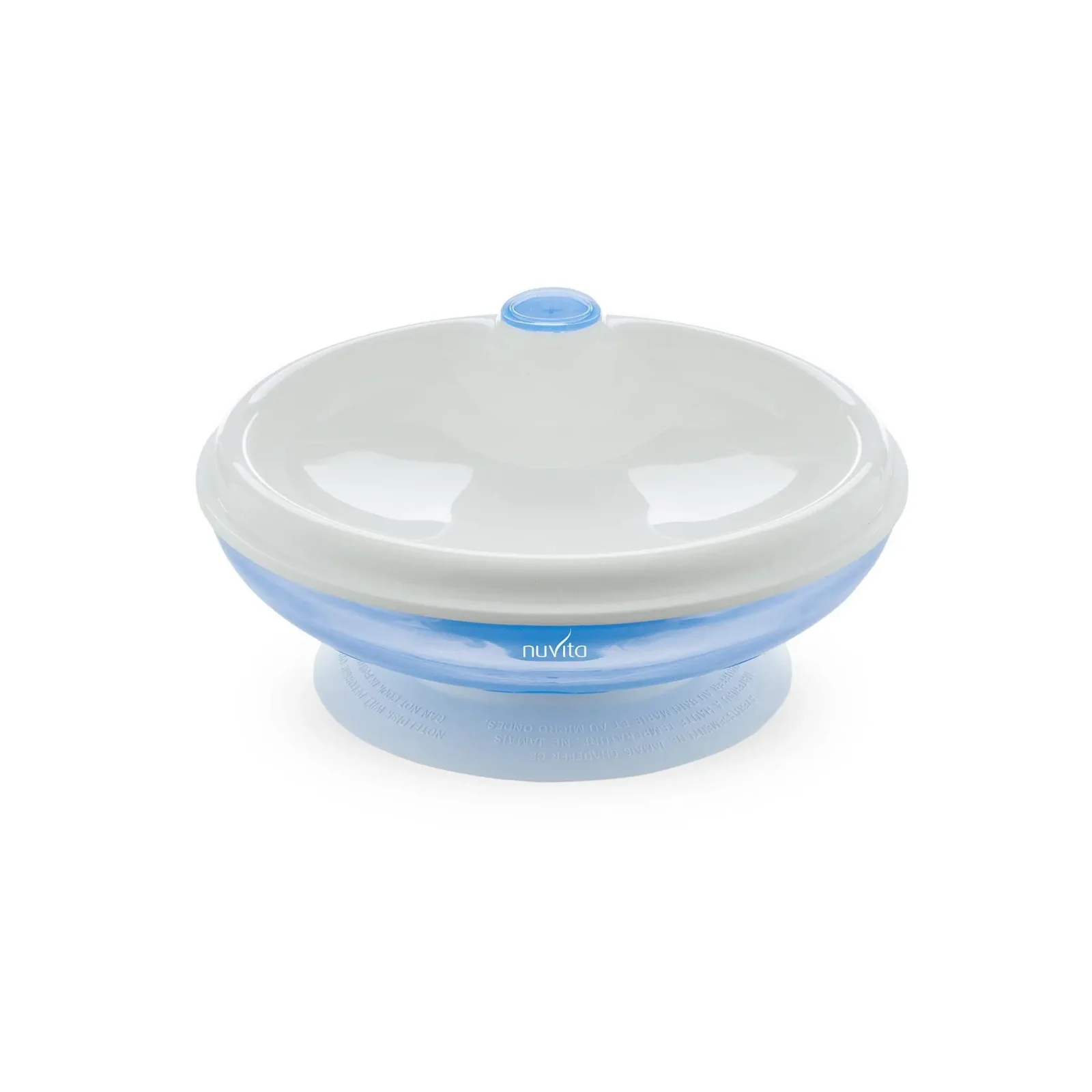Дитяча тарілка Nuvita з підігрівом, 6міс+, блакитний (NV1427Blue) UA
