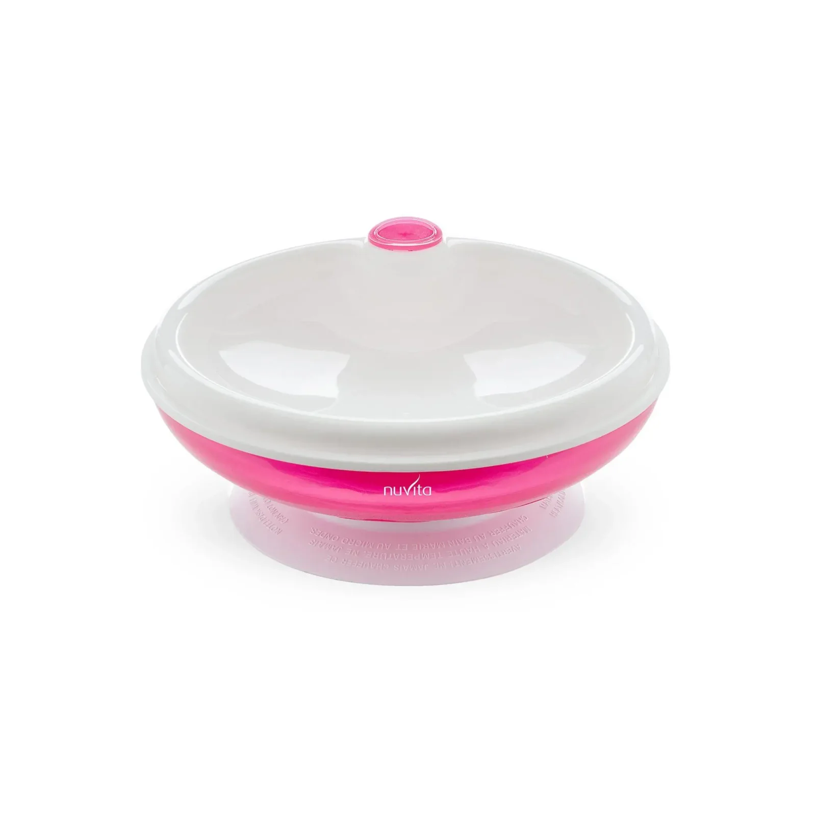 Дитяча тарілка Nuvita з підігрівом, 6міс+, рожевий (NV1427Pink) UA